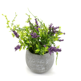 16 Kunst-Pflanze Stein-Topf Lavendel 22cm, mit Ø 6,99 &eur x cm